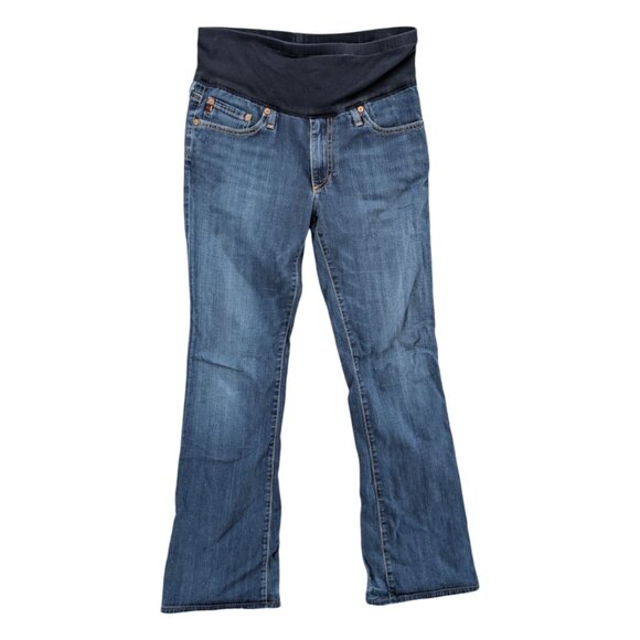 Adriano Goldschmied A Pea In The Pod The Angel Jeans Womens Blue Maternity Sz 29 - Picture 1 of 13